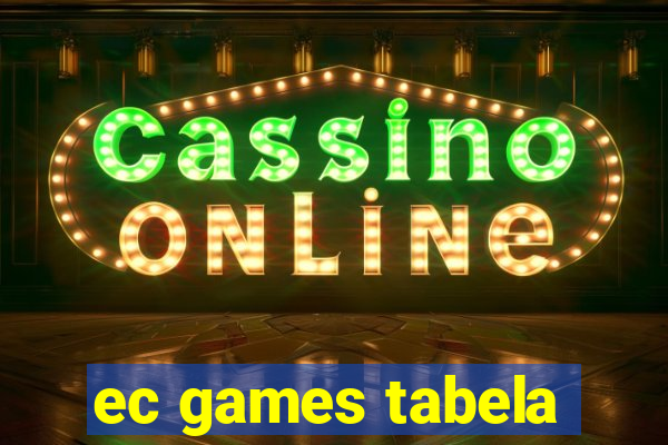 ec games tabela